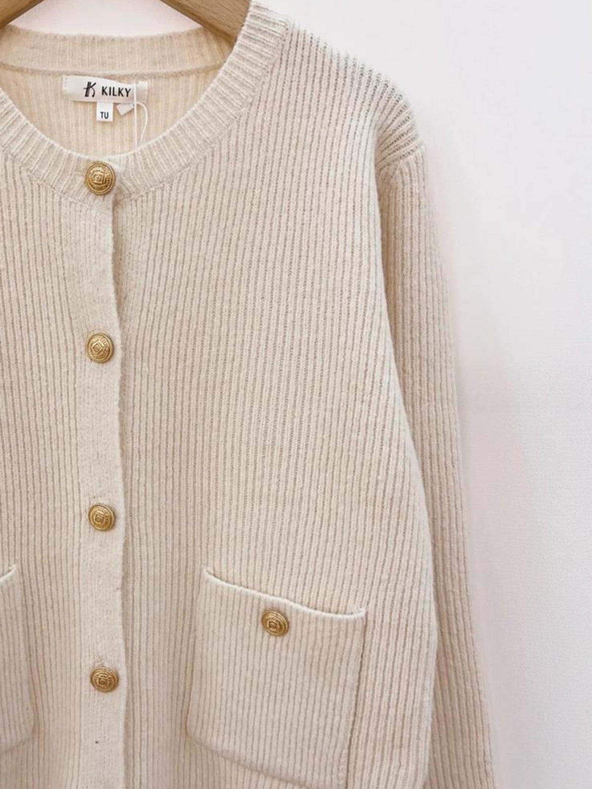 Flora Beige Cardigan