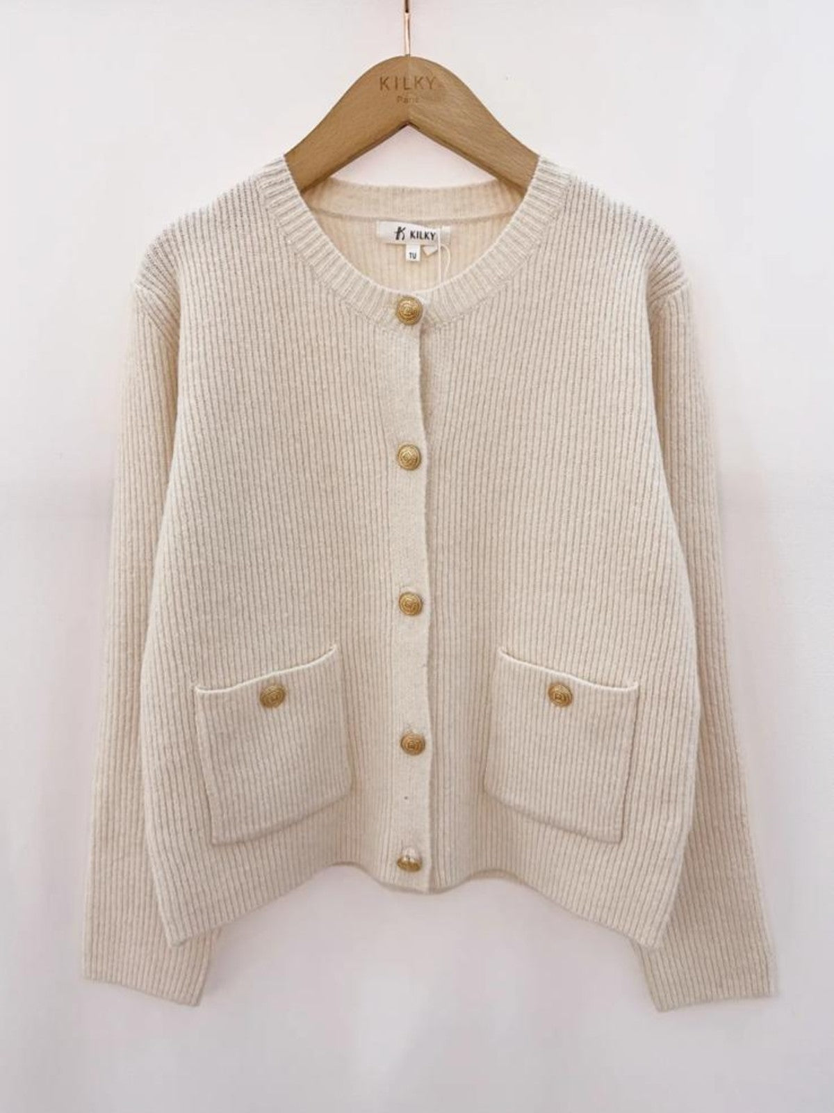 Flora Beige Cardigan