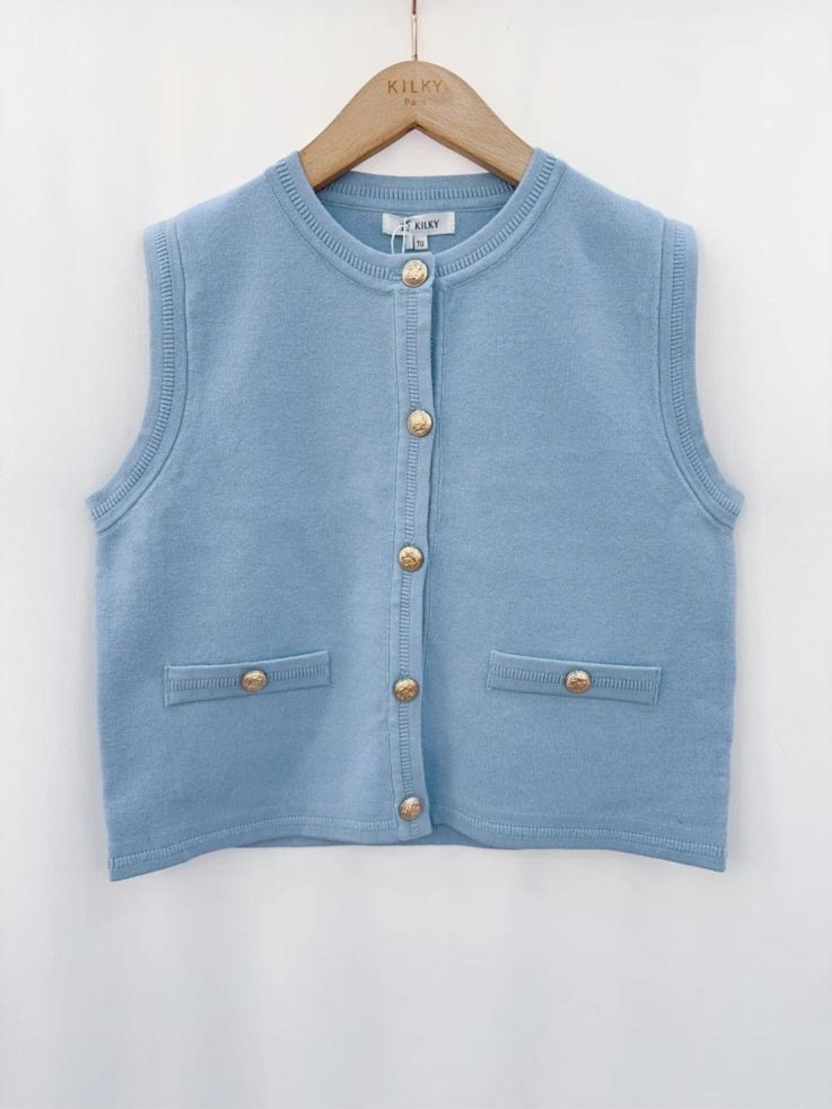 Cadance Blue Waistcoat