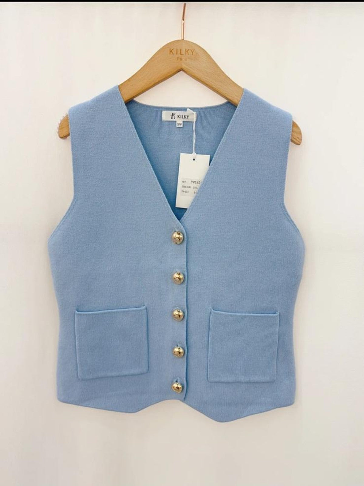 Elora Blue Waistcoat