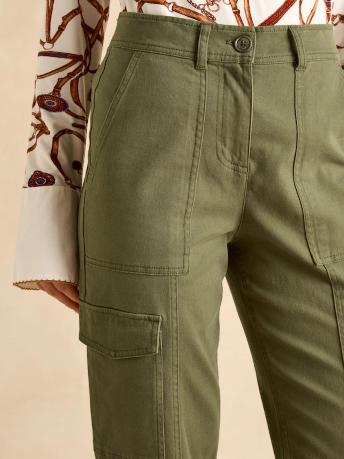 Khaki Cargo Trousers