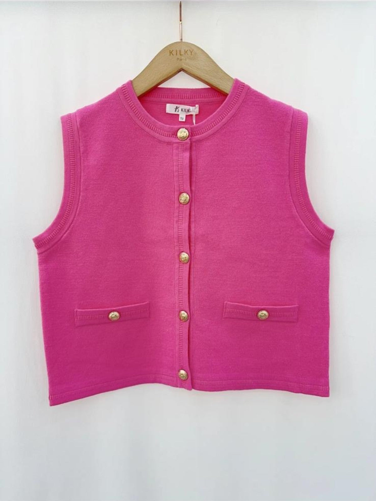 Cadance Fuchsia Waistcoat