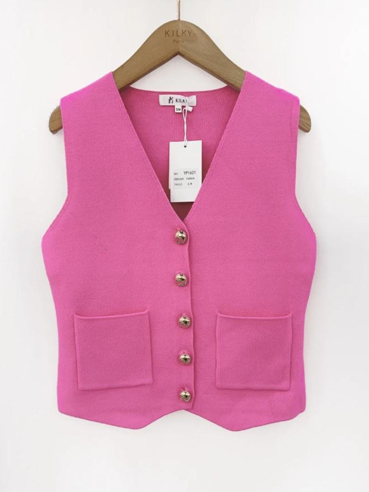 Elora Fuchsia Waistcoat