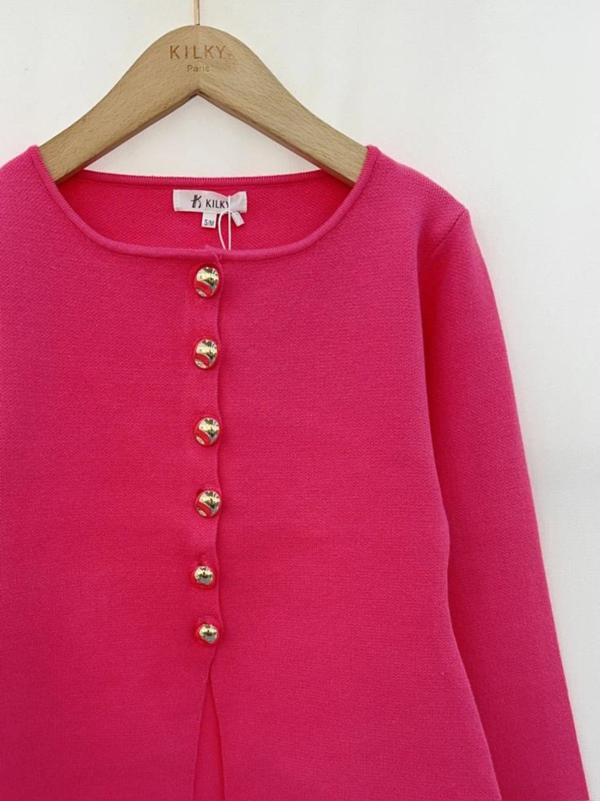 Nicole Fuchsia Cardigan