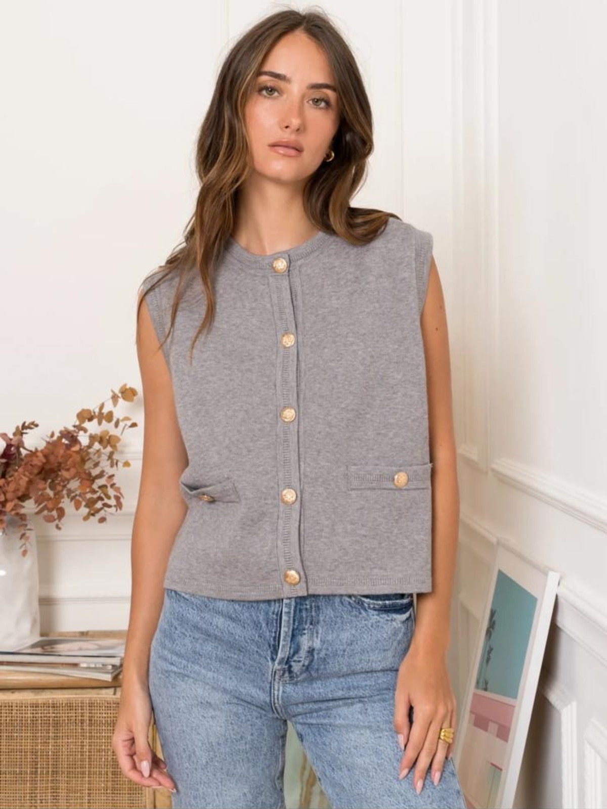 Cadance Grey Waistcoat