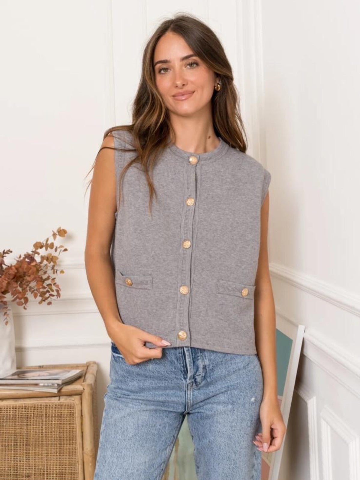 Cadance Grey Waistcoat