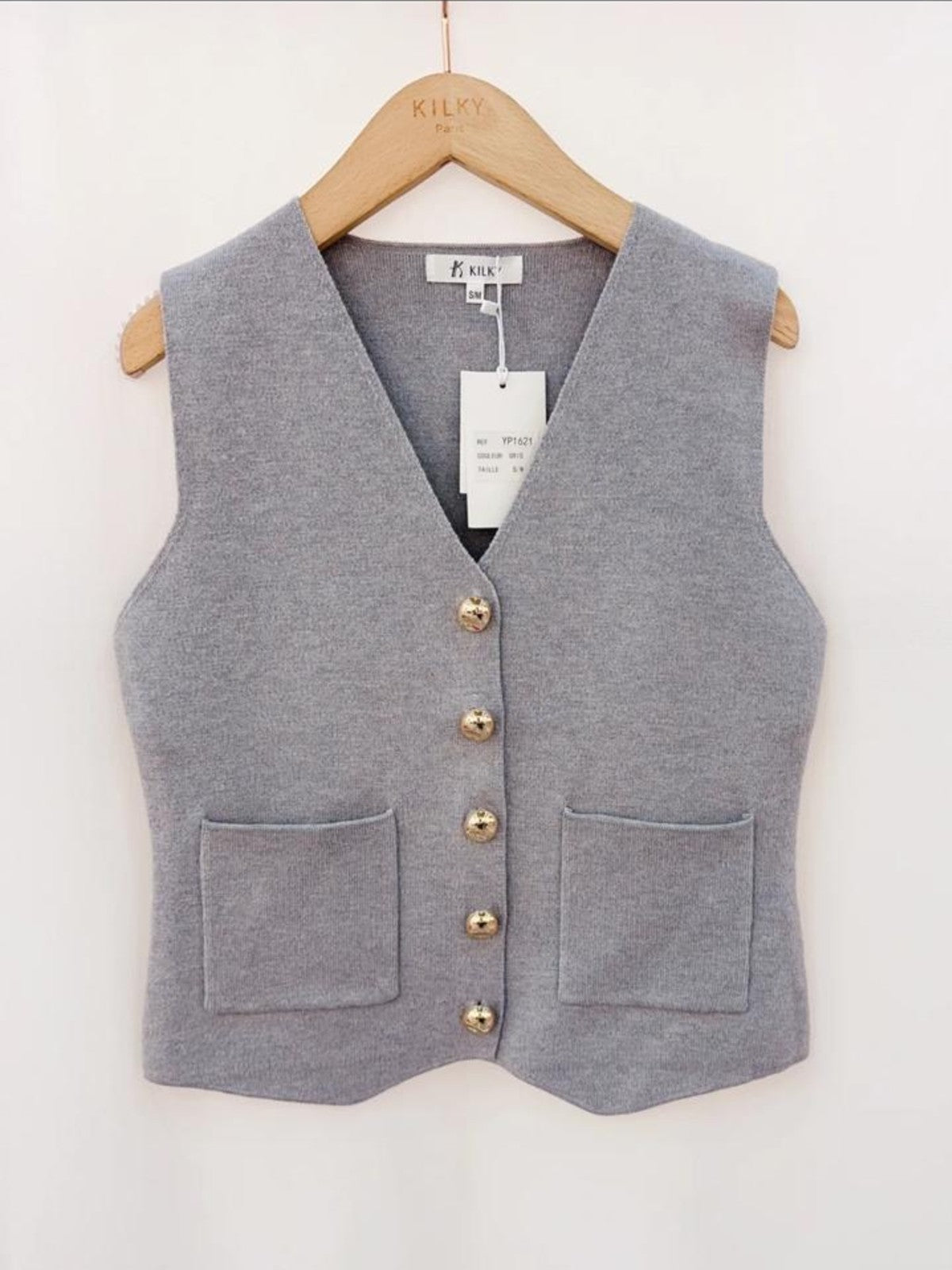 Elora Grey Waistcoat