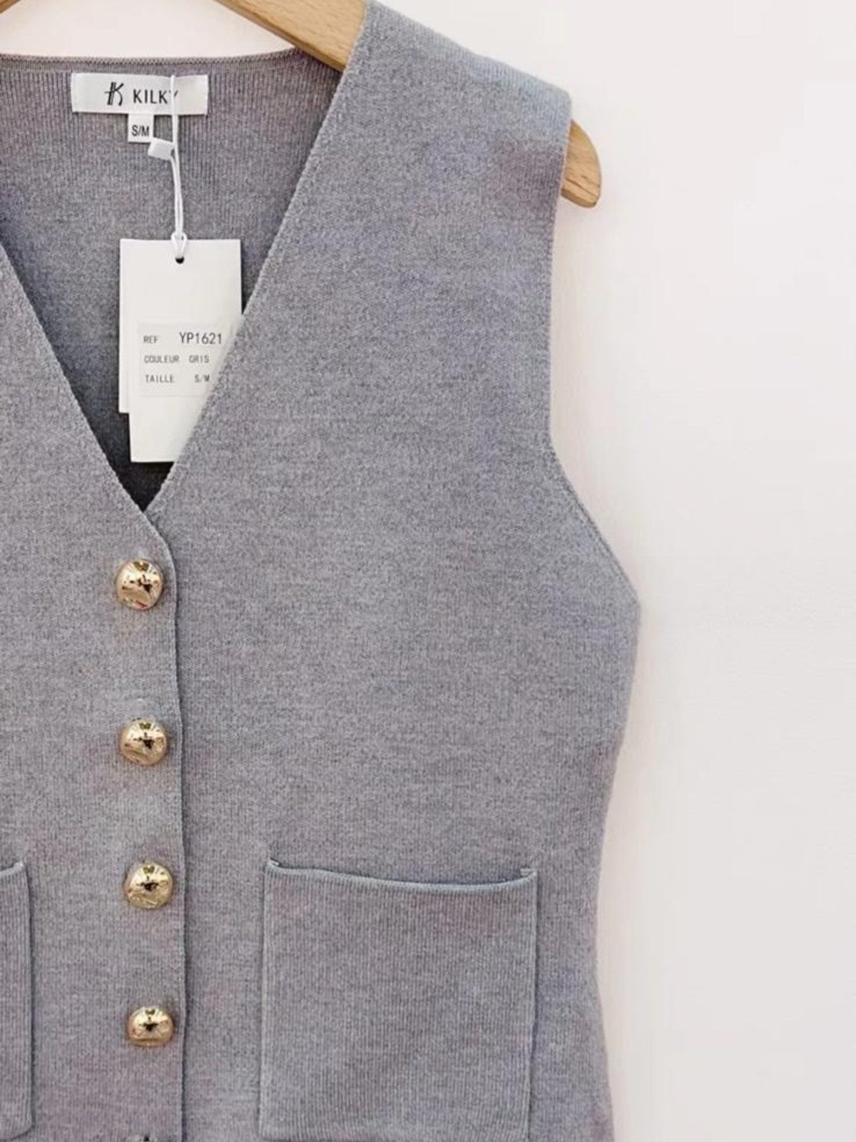 Elora Grey Waistcoat