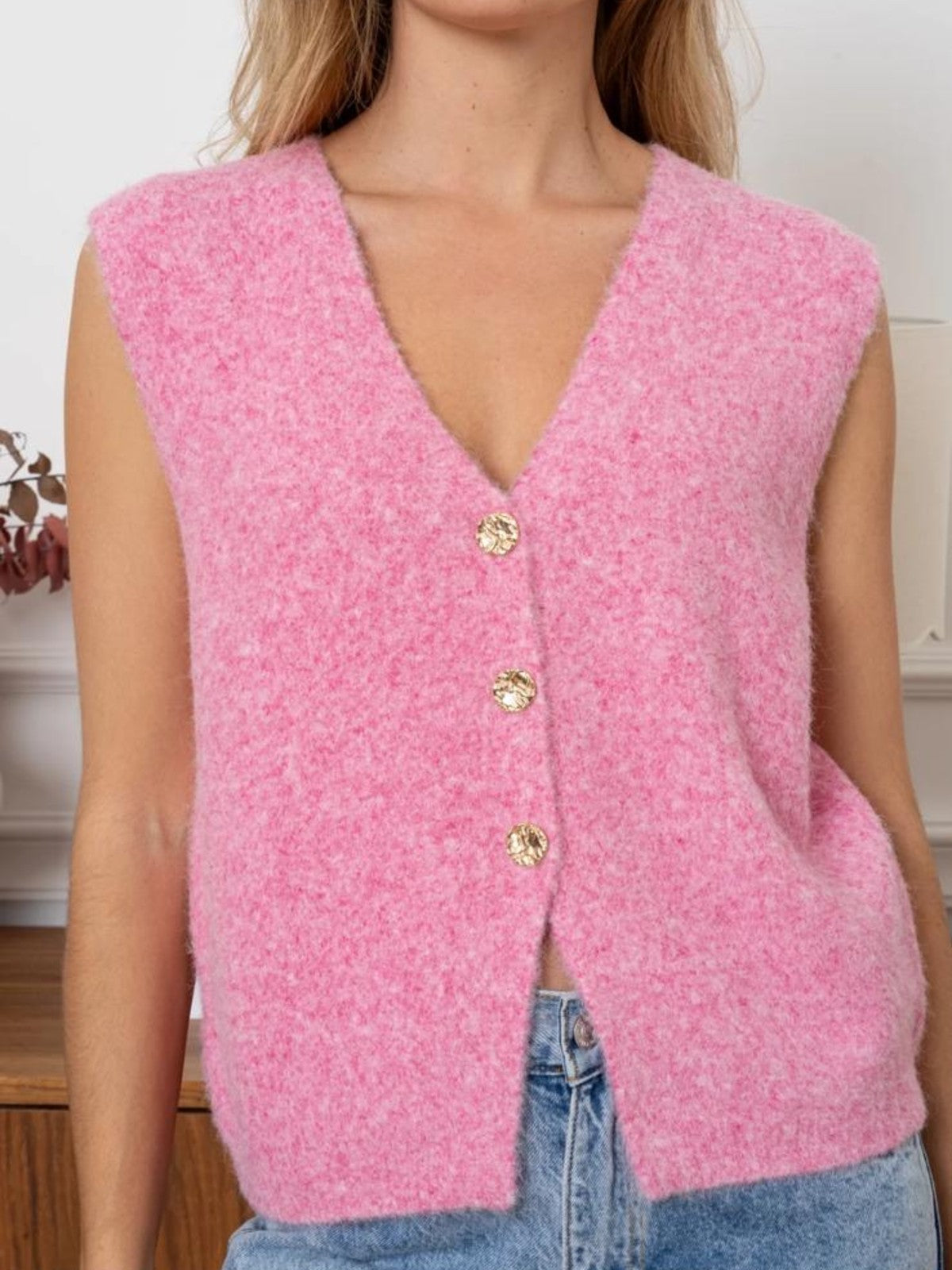 Hallie Fuchsia Waistcoat