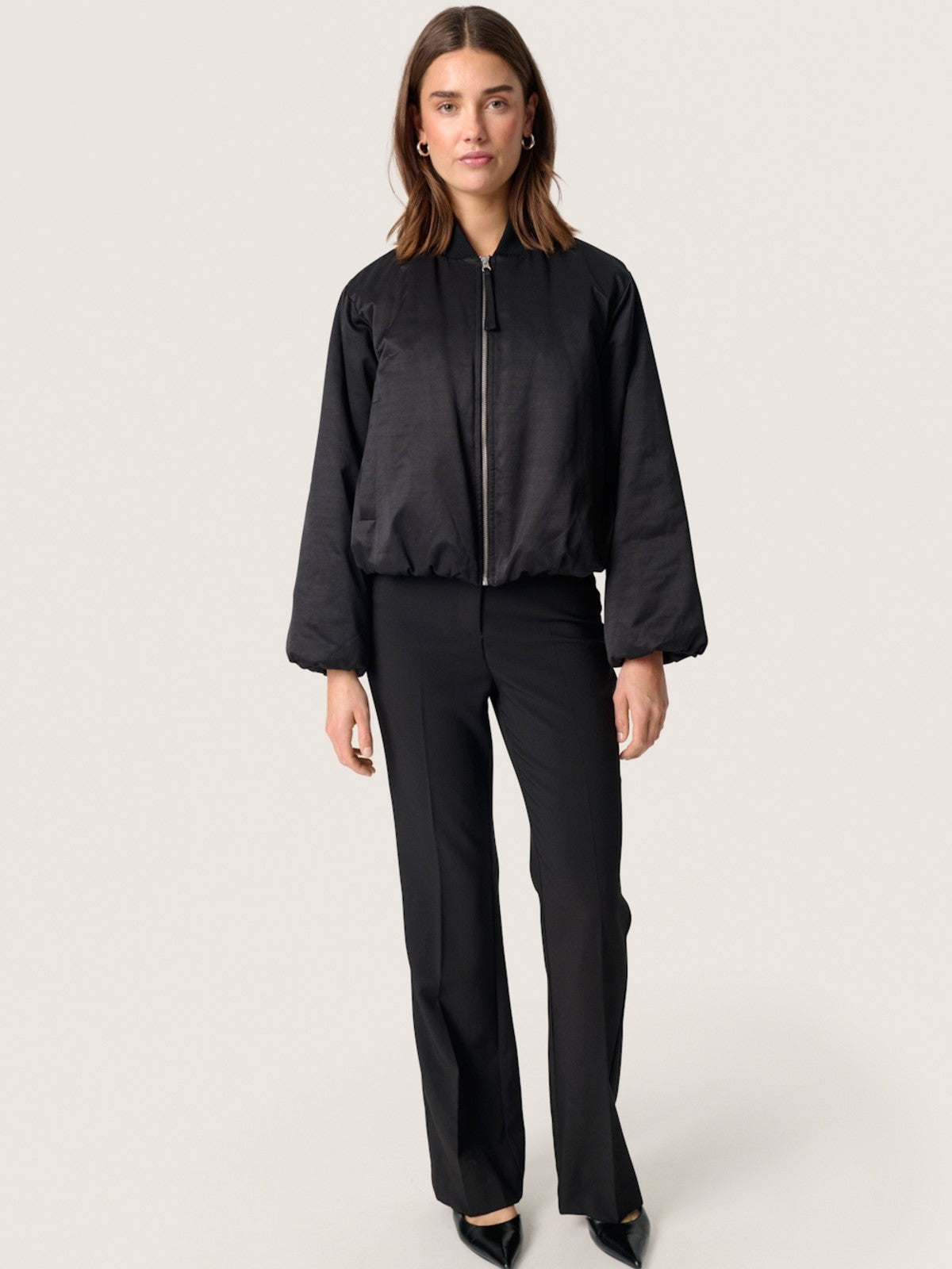 Kalea Black Bomber Jacket