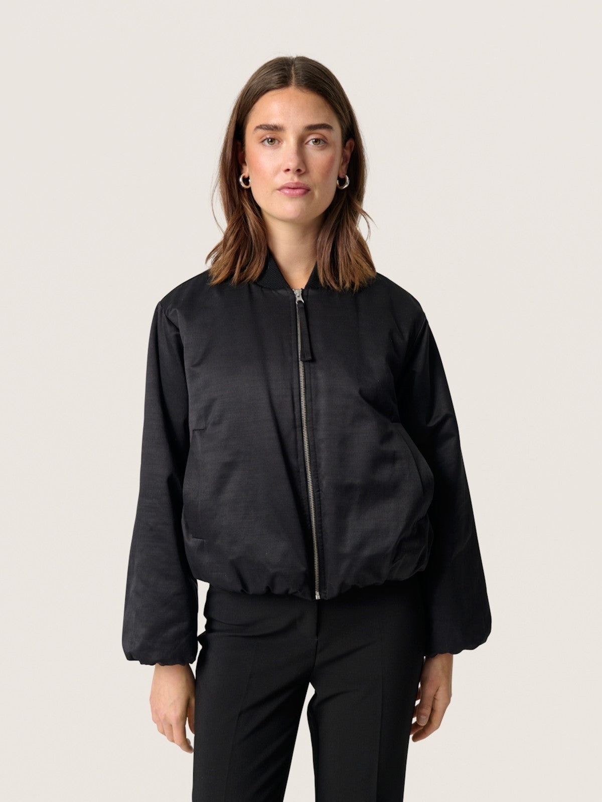 Kalea Black Bomber Jacket