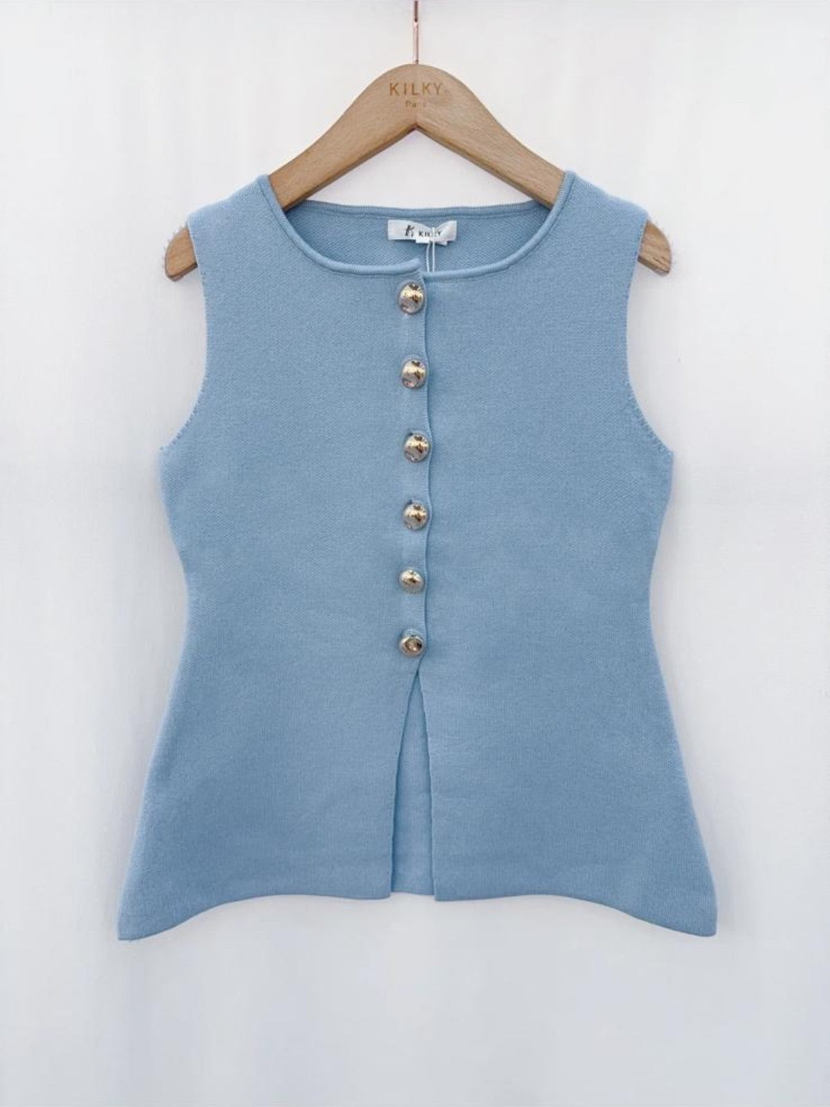 Nicole Blue Waistcoat