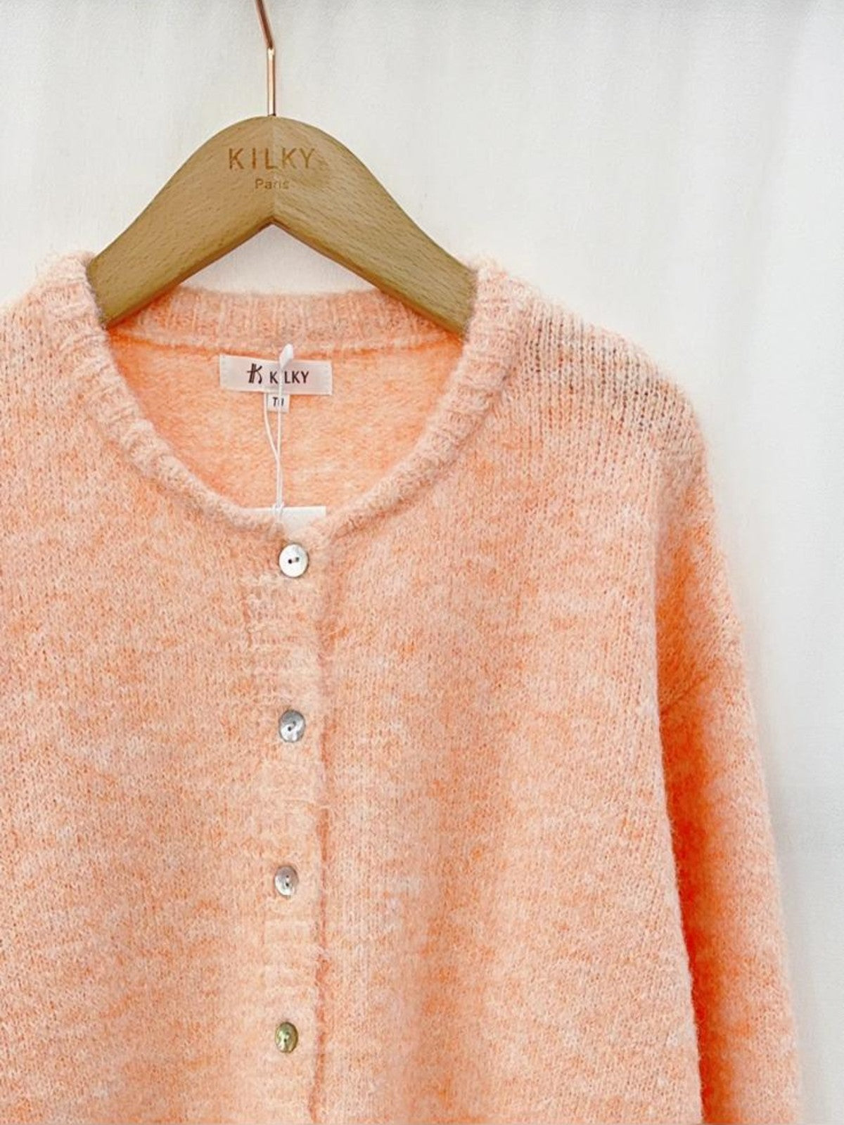 Harmony Peach Cardigan