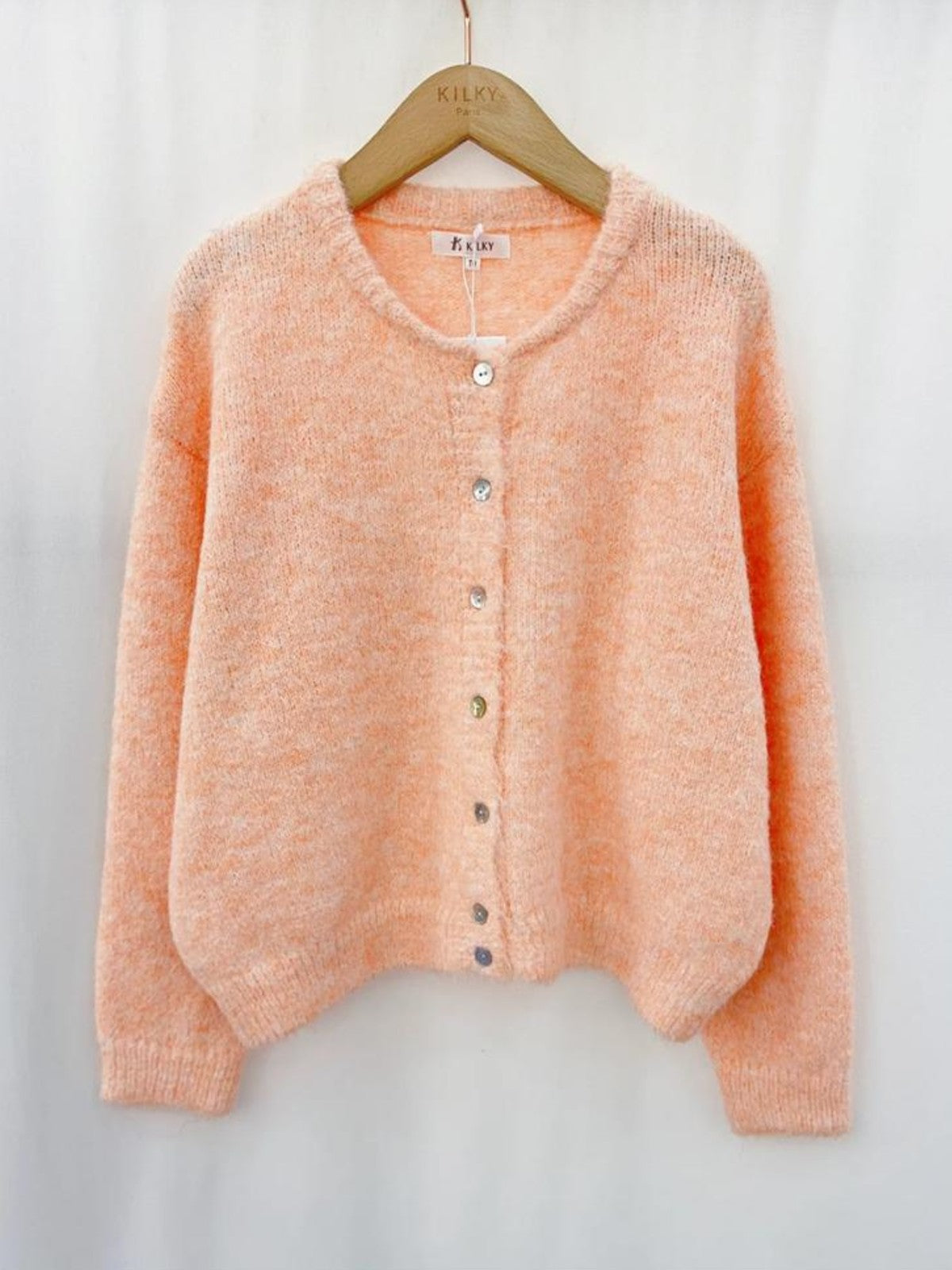 Harmony Peach Cardigan