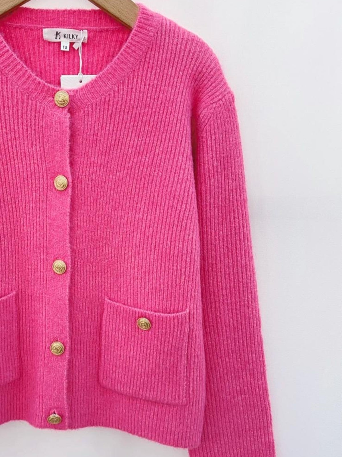 Flora Fuchsia Cardigan