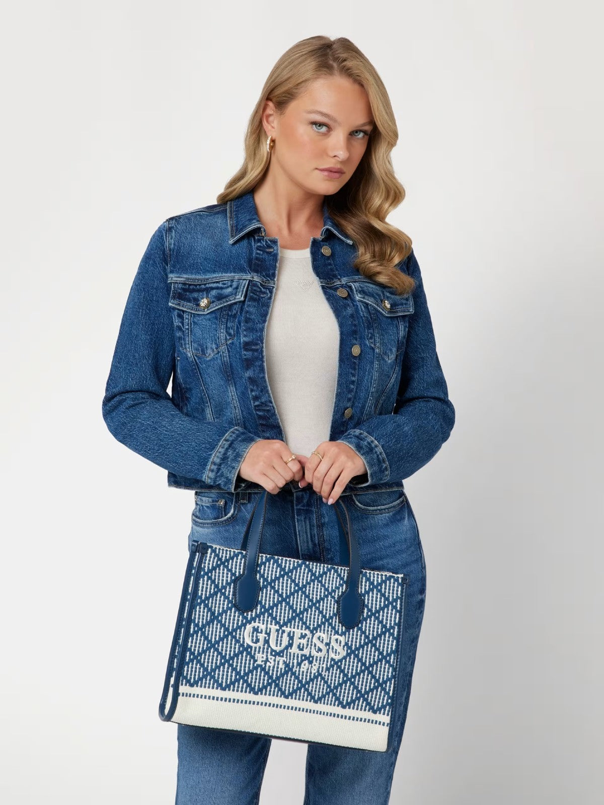 Silvana Blue Tote Bag