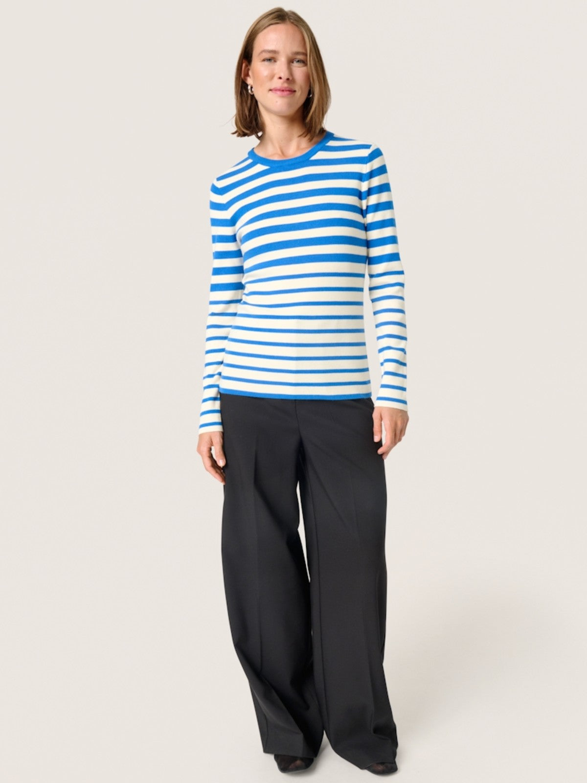 Spina Blue Striped Pullover