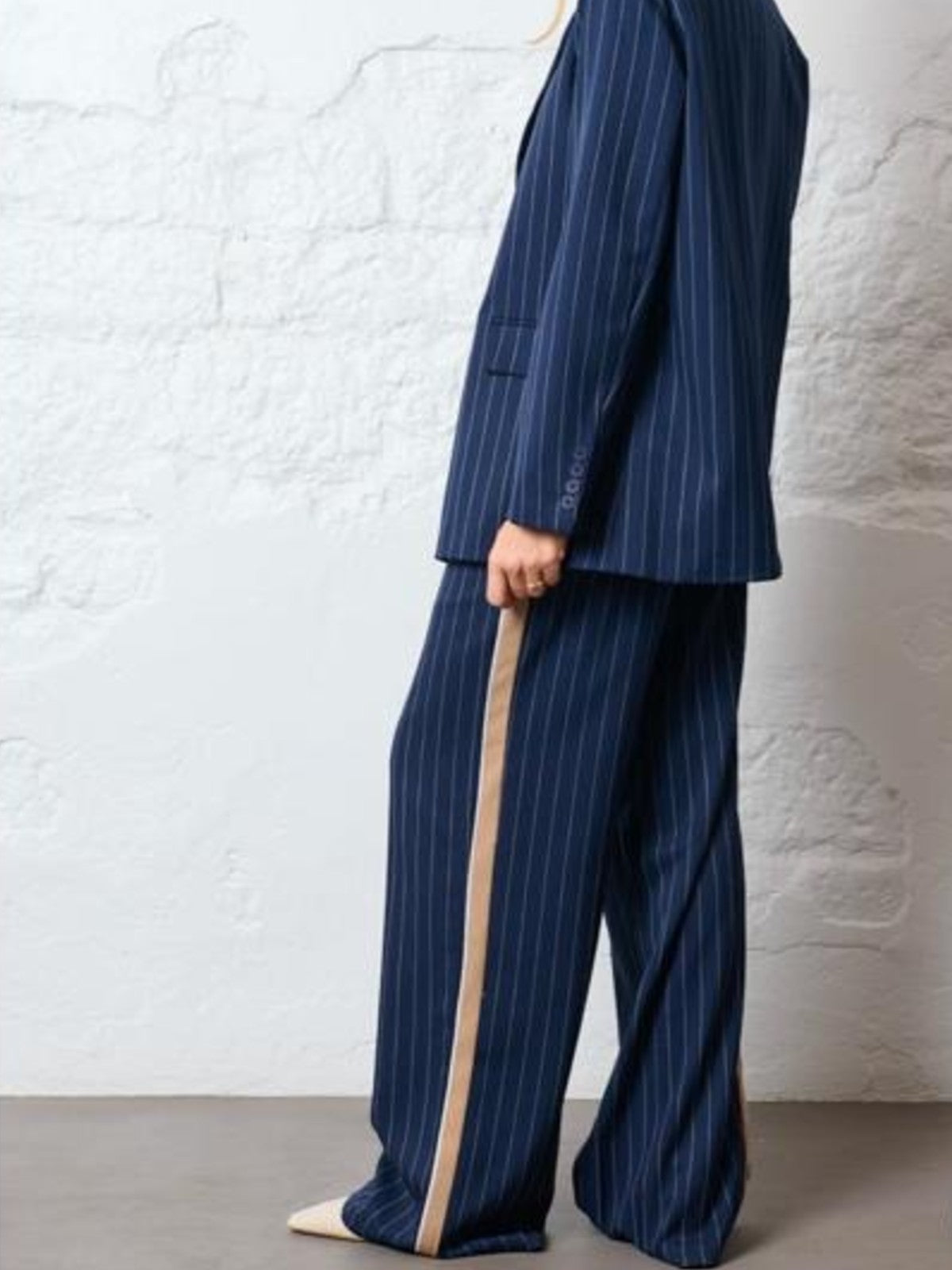 Barbara Pinstripe Trousers