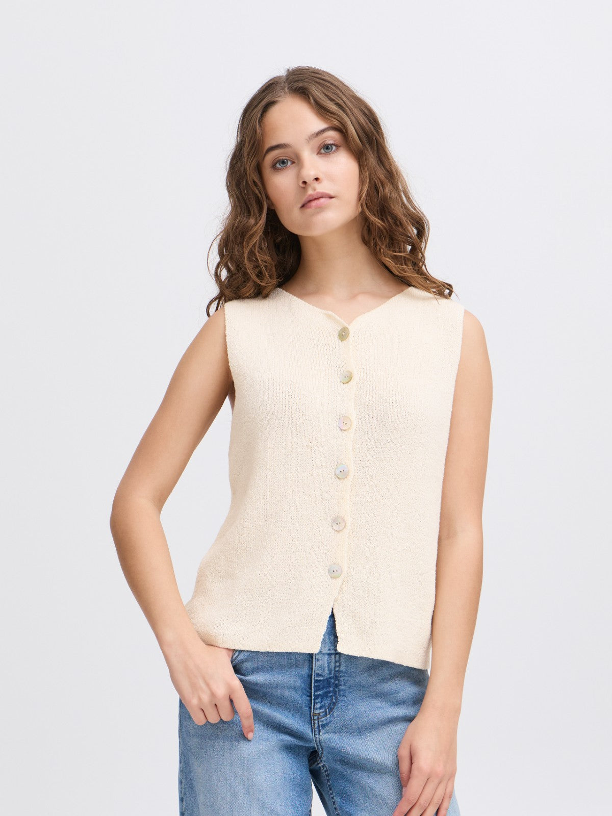 Blonds Cream Waistcoat