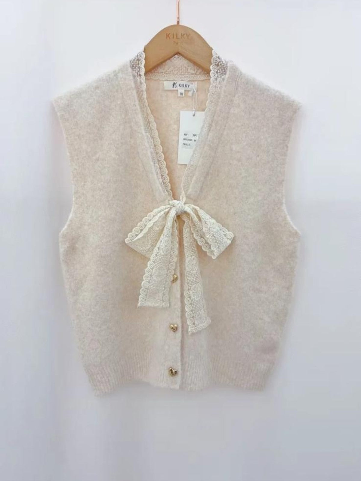 Clara Beige Waistcoat