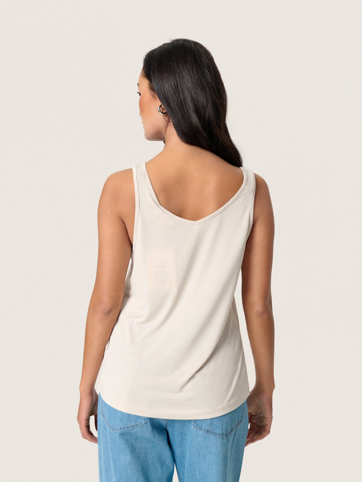 Columbine Beige Tank Top