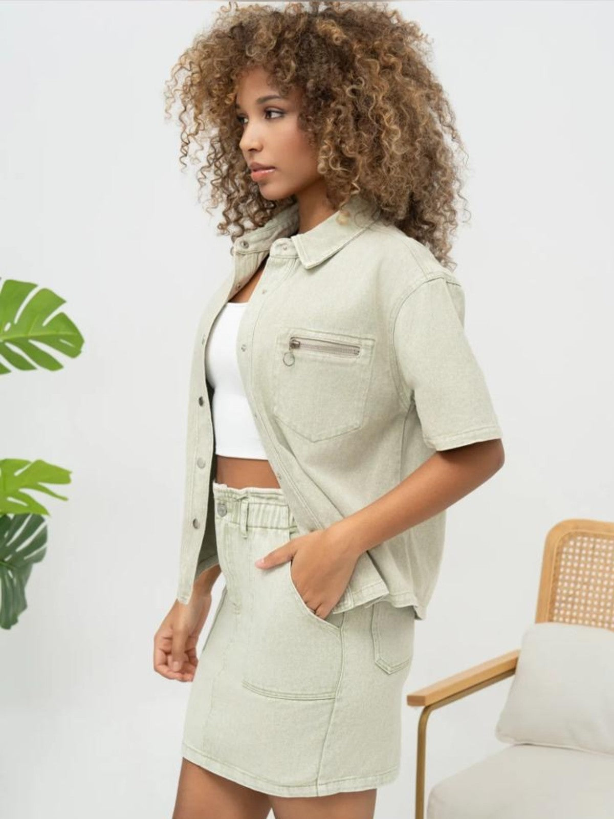 Deena Khaki Shirt