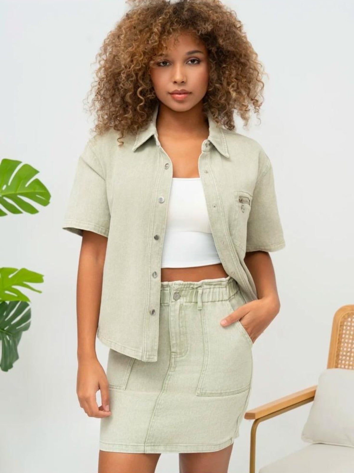 Deena Khaki Shirt