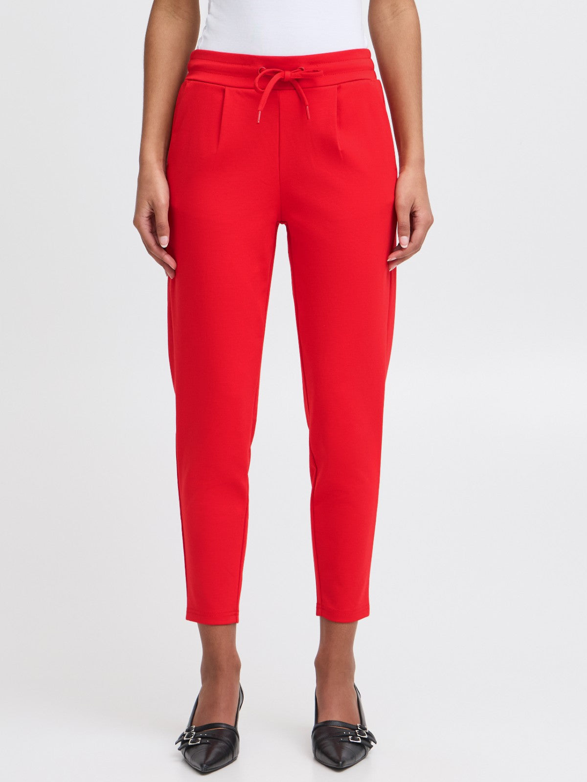 Kate Red Cropped Pant