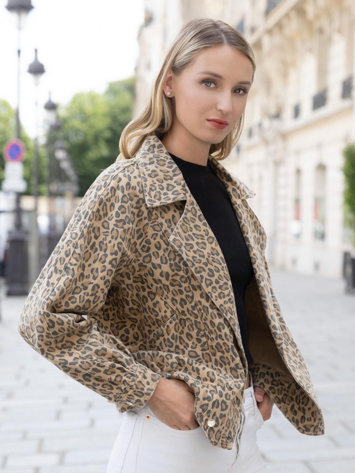 Alexis Leopard Print Jacket