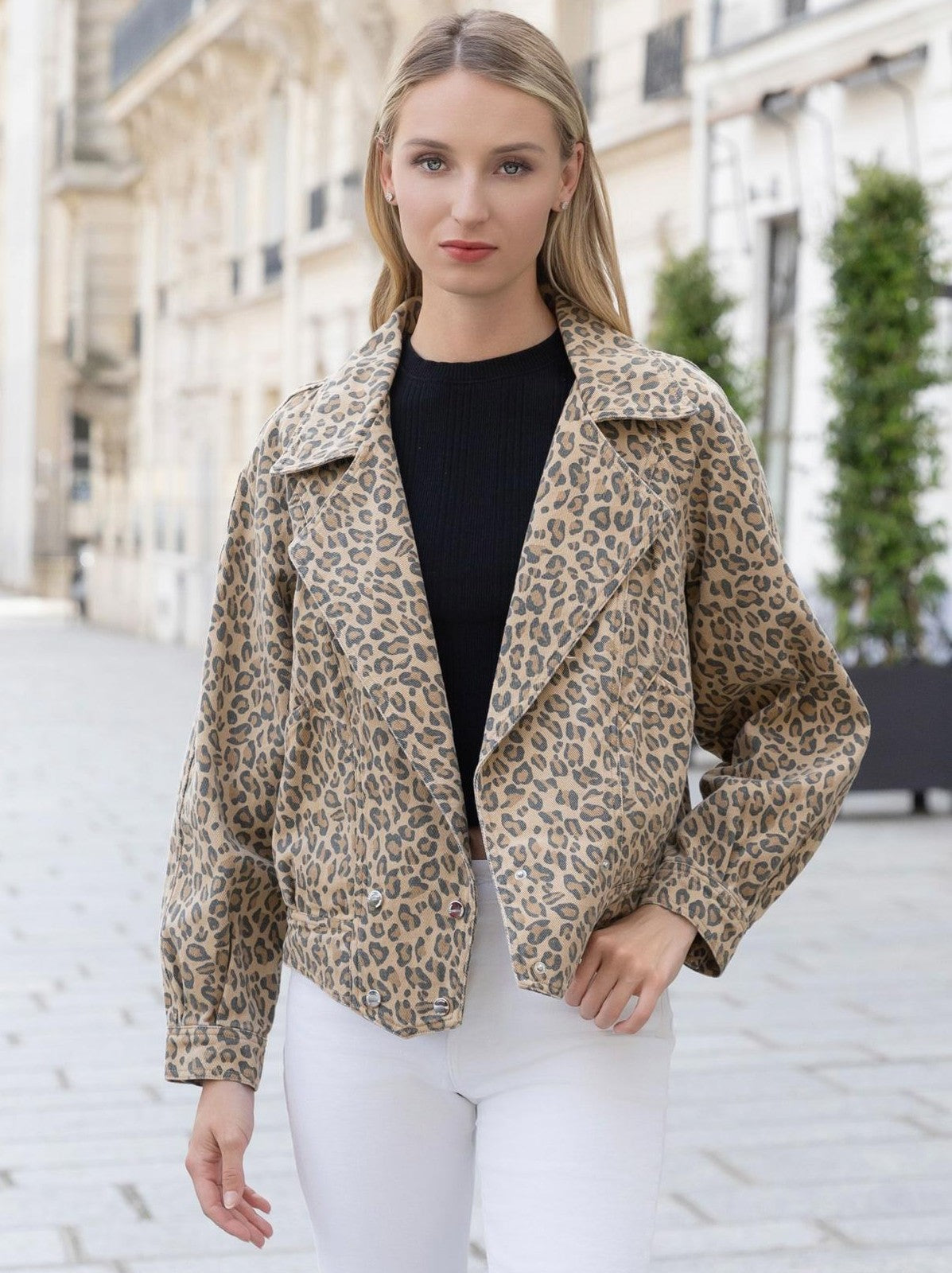 Alexis Leopard Print Jacket