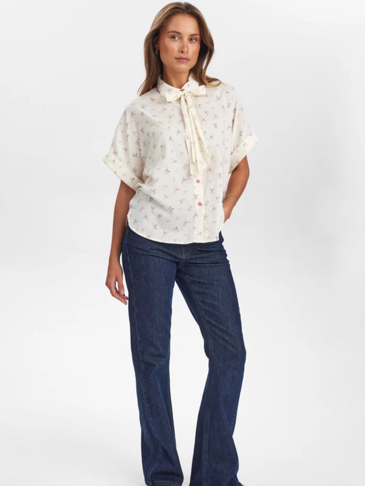 Luliana Bow Shirt