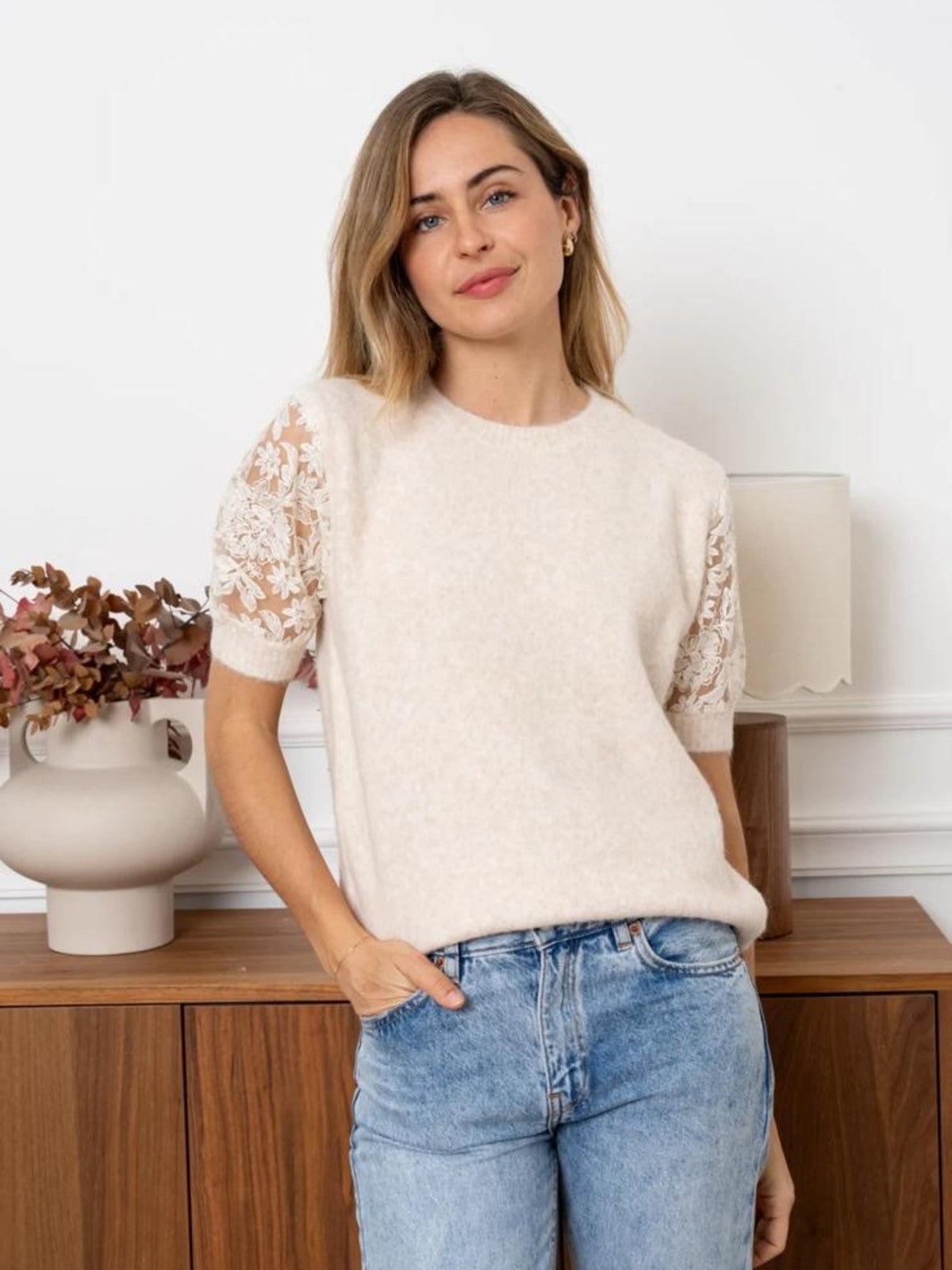 Mila Beige Jumper