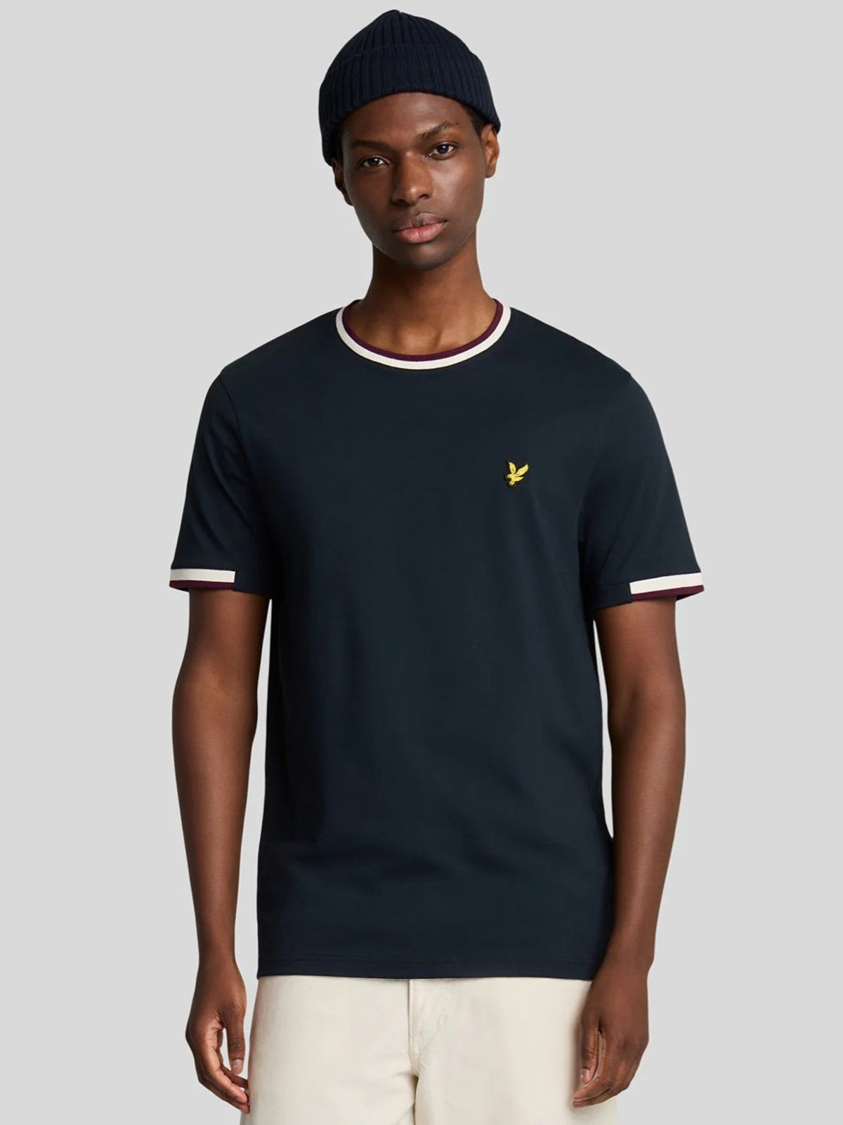 Navy Half Tipped T-Shirt