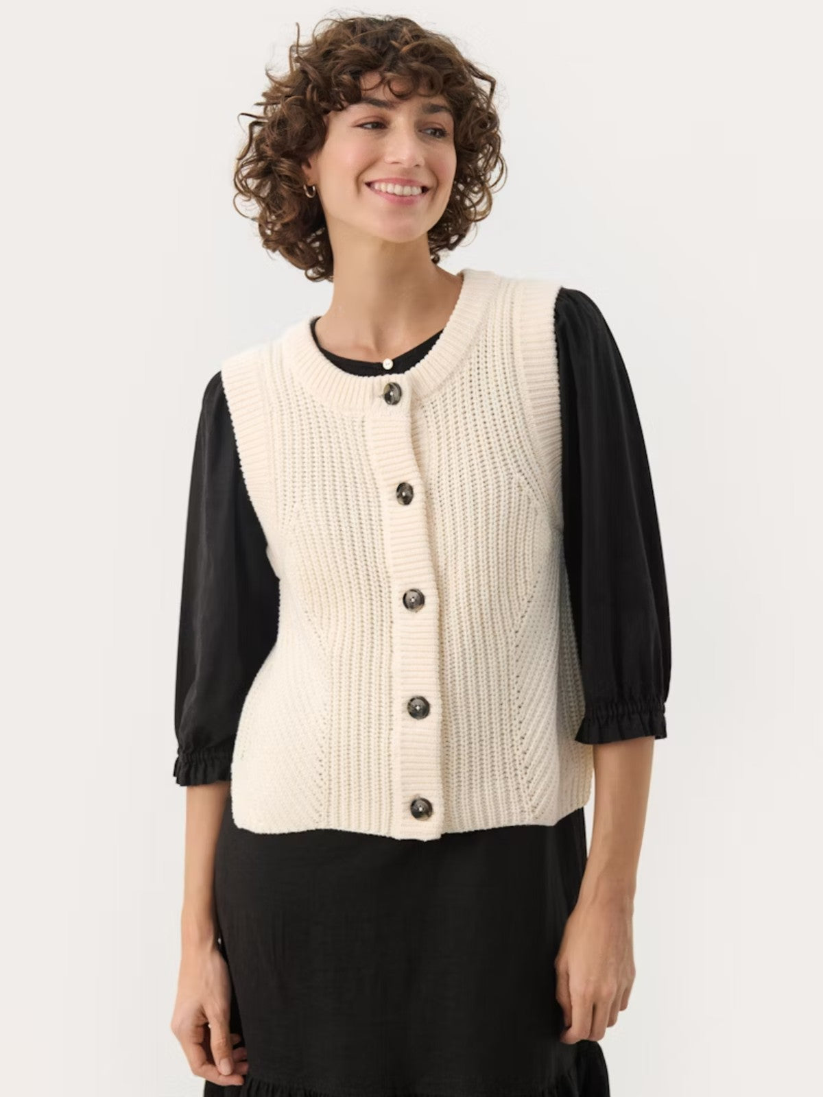 Noemie Cream Waistcoat