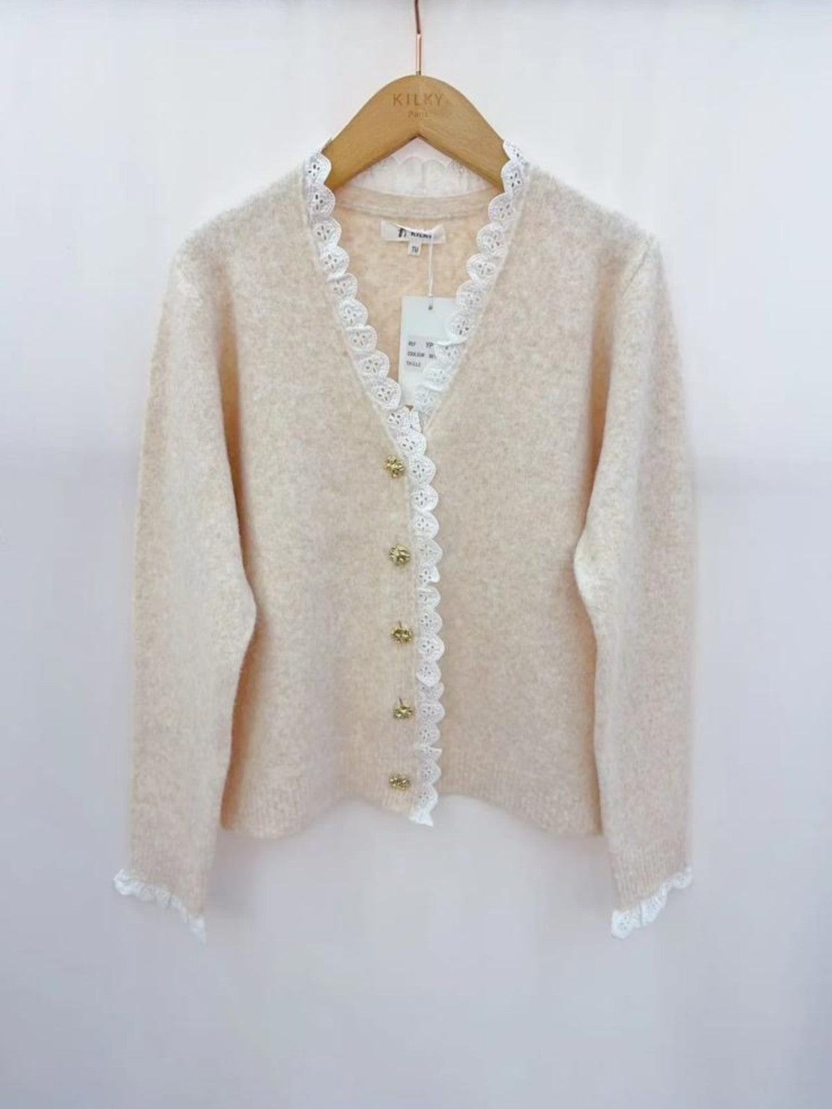 Paula Beige Cardigan