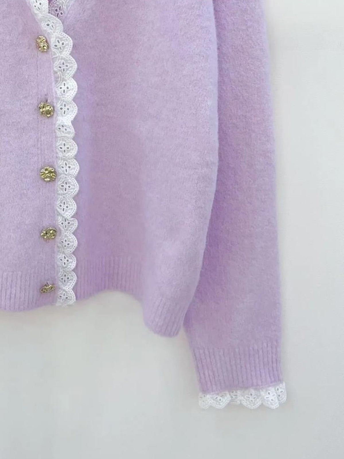 Paula Lilac Cardigan