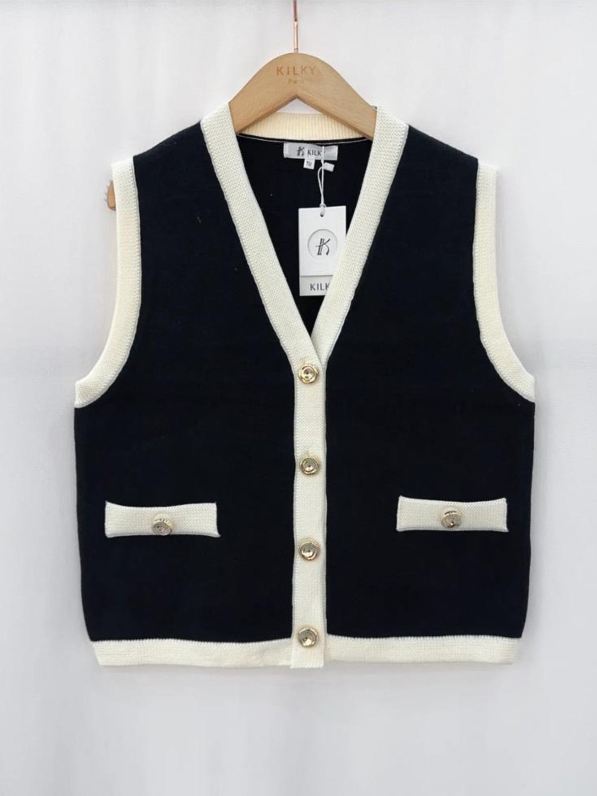 Petra Black Waistcoat