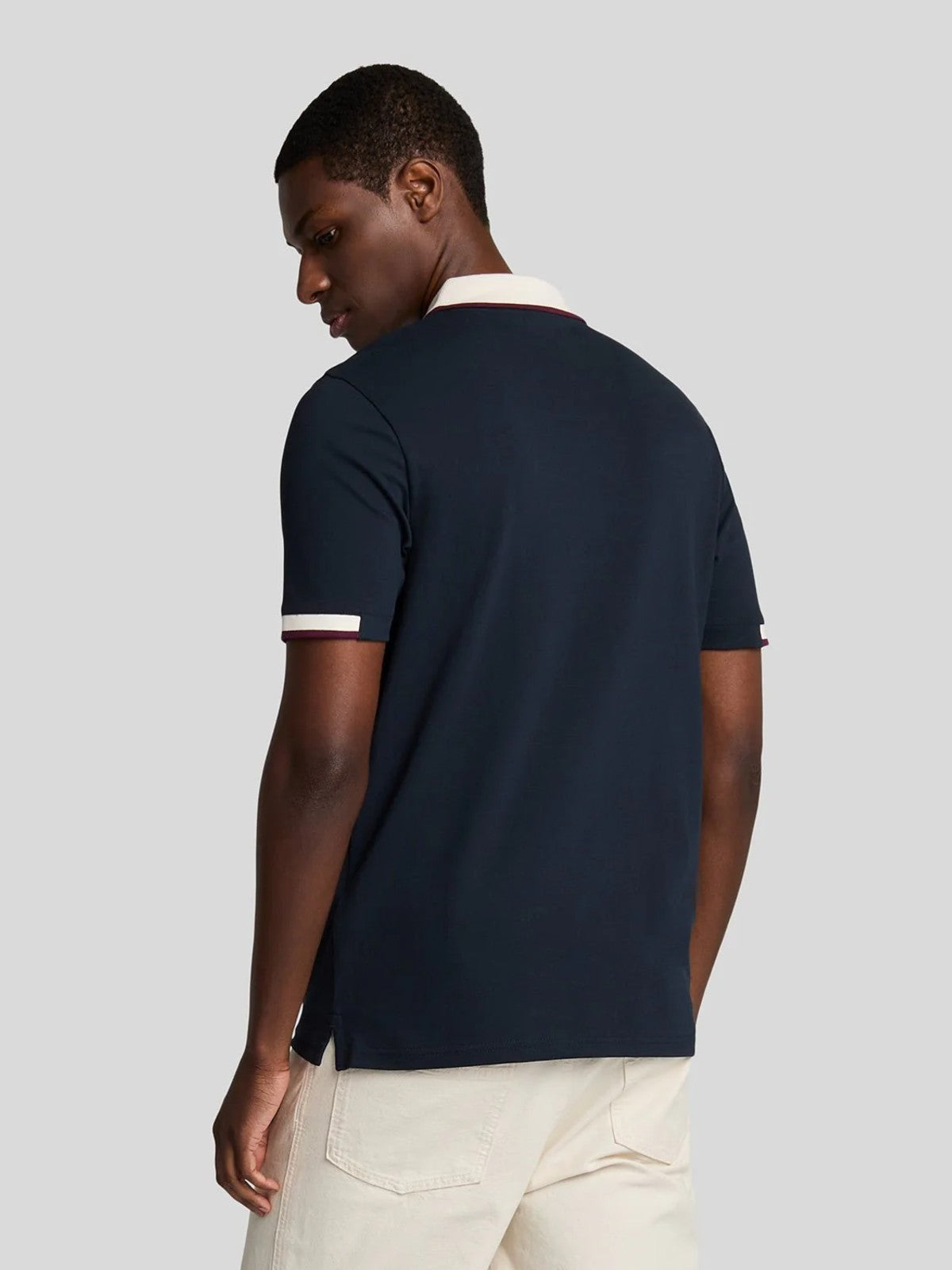 Navy Half Tipped Polo Shirt