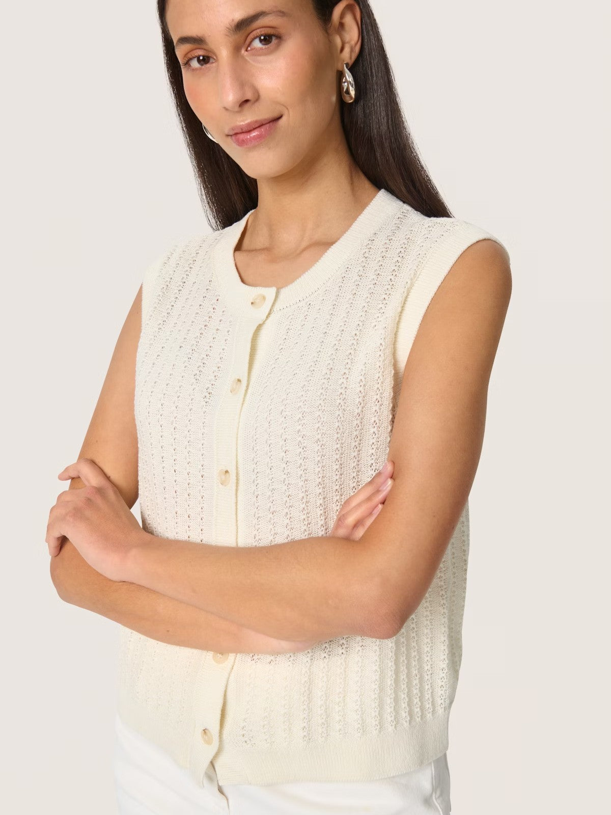 Susanna Cream Vest